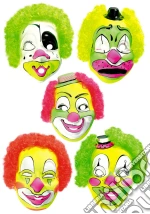 Carnival Toys: 242 - Maschera Clown In Plastica Con Capelli Fluo (Assortimento) giochi