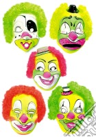 Carnival Toys: 242 - Maschera Clown In Plastica Con Capelli Fluo (Assortimento) giochi