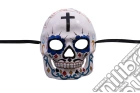 Carnival Toys 665 - Maschera Teschio Messicano In Cartapestà Con Croce E Baffetti gioco