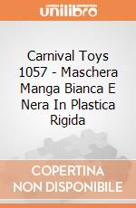 Carnival Toys 1057 - Maschera Manga Bianca E Nera In Plastica Rigida gioco
