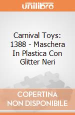 Carnival Toys: 1388 - Maschera In Plastica Con Glitter Neri gioco