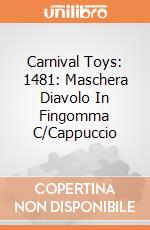 Carnival Toys: 1481: Maschera Diavolo In Fingomma C/Cappuccio gioco