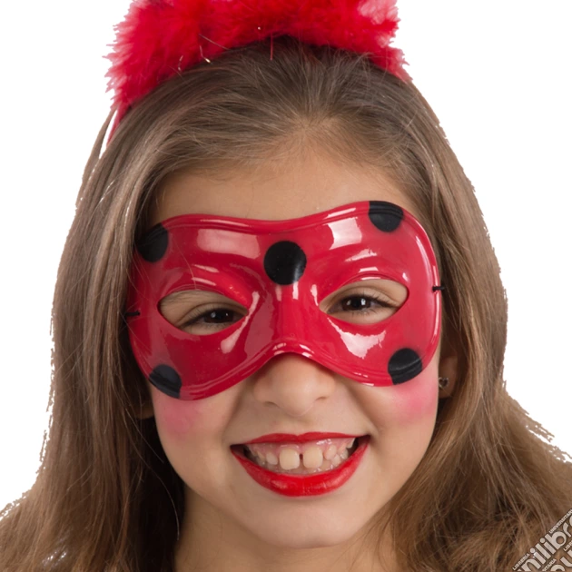 Carnival Toys: 1500: Maschera Coccinella In Plastica Con Cartellino/Etichetta gioco