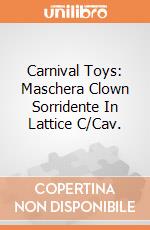 Carnival Toys: Maschera Clown Sorridente In Lattice C/Cav. gioco di Carnival Toys