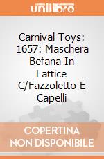Carnival Toys: 1657: Maschera Befana In Lattice C/Fazzoletto E Capelli gioco