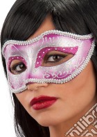Carnival Toys: 1687: Maschera In Plastica Rigida Viola Decorata C/Glitter giochi