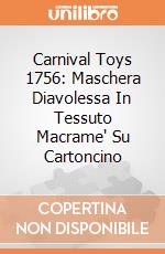 Carnival Toys 1756: Maschera Diavolessa In Tessuto Macrame' Su Cartoncino gioco