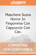 Maschera Suora Horror In Fingomma Con Cappuccio Con Cav. giochi