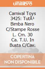 Carnival Toys 3425: TutÃ¹ Bimba Nero C/Stampe Rosse L. Cm. 30 Ca. T.U. In Busta C/Cav. gioco
