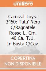 Carnival Toys: 3450: Tutu' Nero C/Ragnatele Rosse L. Cm. 40 Ca. T.U. In Busta C/Cav. giochi