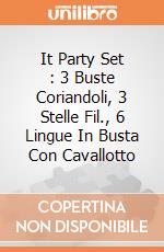 It Party Set : 3 Buste Coriandoli, 3 Stelle Fil., 6 Lingue In Busta Con Cavallotto giochi