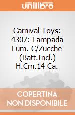 Carnival Toys: 4307: Lampada Lum. C/Zucche (Batt.Incl.) H.Cm.14 Ca. gioco