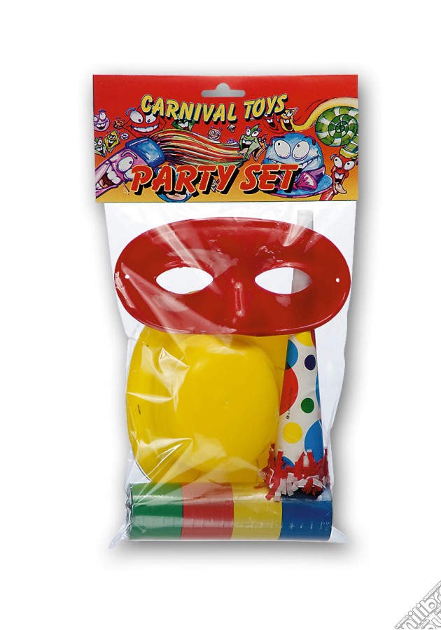 Carnival Toys: 4494: Party Set (1 Cappellino, 1 Domino, 1 Stella, 1 Tromba) gioco