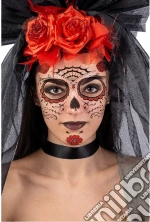 Carnival Toys: Cartella Tatuaggi Viso Teschio Messicano Con Ragnatela In Busta Su Cartoncino giochi