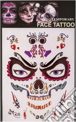 Carnival Toys: Cartella Tatuaggi Viso Teschio In Busta Su Cartoncino giochi