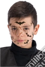 Carnival Toys: Cartella Tatuaggi Viso Pipistrelli In Busta Su Cartoncino giochi