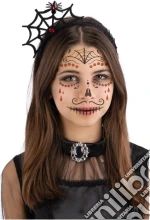 Carnival Toys: Cartella Tatuaggi Viso Teschio Messicano In Busta Su Cartoncino giochi