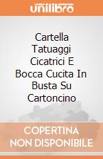 Cartella Tatuaggi Cicatrici E Bocca Cucita In Busta Su Cartoncino giochi