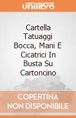 Cartella Tatuaggi Bocca, Mani E Cicatrici In Busta Su Cartoncino giochi