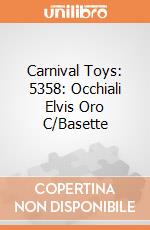 Carnival Toys: 5358: Occhiali Elvis Oro C/Basette gioco