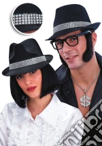 Carnival Toys: 5715: Cappello Gangster In Feltro Nero C/ Dec. Punk Rock giochi