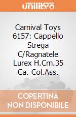 Carnival Toys 6157: Cappello Strega C/Ragnatele Lurex H.Cm.35 Ca. Col.Ass. gioco