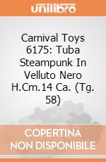Carnival Toys 6175: Tuba Steampunk In Velluto Nero H.Cm.14 Ca. (Tg. 58) gioco