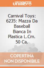 Carnival Toys: 6235: Mazza Da Baseball Bianca In Plastica L.Cm. 50 Ca. gioco