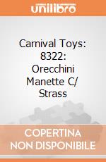 Carnival Toys 8322: Orecchini Manette C/ Strass gioco