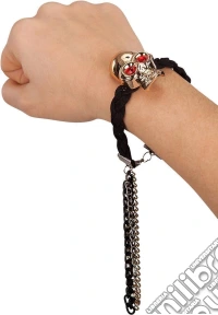 Carnival Toys: 8351: Bracciale In Tessuto C/ Teschio E Catene In Metallo giochi