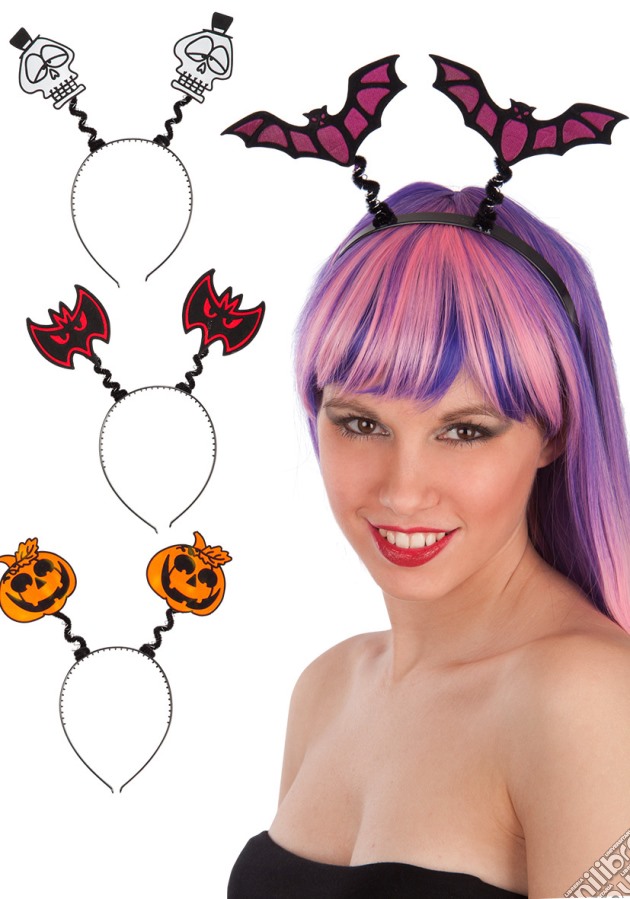 Carnival Toys 8355: Cerchietto Halloween C/Applic.Rifrangenti Mod.Ass. gioco