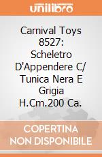 Carnival Toys 8527: Scheletro D'Appendere C/ Tunica Nera E Grigia H.Cm.200 Ca. gioco