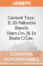 Carnival Toys: It 20 Palloncini Bianchi Diam.Cm.26 In Busta C/Cav. gioco