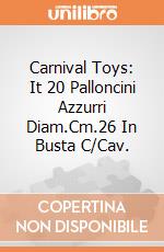 Carnival Toys: It 20 Palloncini Azzurri Diam.Cm.26 In Busta C/Cav. gioco