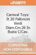 Carnival Toys: It 20 Palloncini Verdi Diam.Cm.26 In Busta C/Cav. giochi