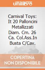 Carnival Toys: It 20 Palloncini Metallizzati Diam. Cm. 26 Ca. Col.Ass.In Busta C/Cav. gioco
