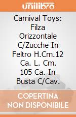 Carnival Toys: Filza Orizzontale C/Zucche In Feltro H.Cm.12 Ca. L. Cm. 105 Ca. In Busta C/Cav. gioco