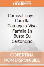 Carnival Toys: Cartella Tatuaggio Viso Farfalla In Busta Su Cartoncino gioco di Carnival Toys