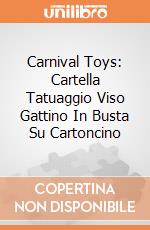 Carnival Toys: Cartella Tatuaggio Viso Gattino In Busta Su Cartoncino gioco di Carnival Toys