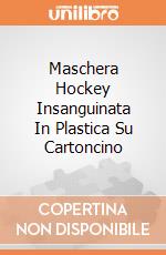 Maschera Hockey Insanguinata In Plastica Su Cartoncino giochi