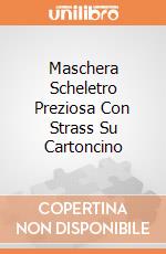 Maschera Scheletro Preziosa Con Strass Su Cartoncino giochi
