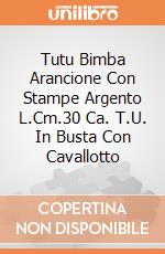 Tutu Bimba Arancione Con Stampe Argento L.Cm.30 Ca. T.U. In Busta Con Cavallotto giochi