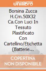 Borsina Zucca H.Cm.50X32 Ca.Con Luci In Tessuto Plastificato Con Cartellino/Etichetta (Batterie Incluse) giochi