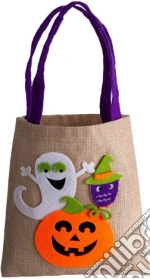 Carnival Toys: Borsina Halloween In Juta Con Fantasma H.Cm.40X21 Ca. Con Cartellino/Etichetta giochi