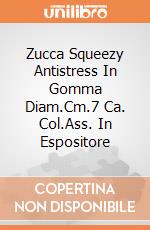 Zucca Squeezy Antistress In Gomma Diam.Cm.7 Ca. Col.Ass. In Espositore giochi