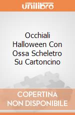 Occhiali Halloween Con Ossa Scheletro Su Cartoncino giochi