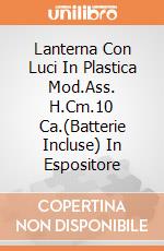 Lanterna Con Luci In Plastica Mod.Ass. H.Cm.10 Ca.(Batterie Incluse) In Espositore giochi