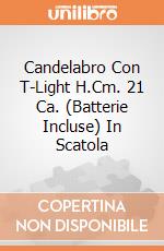 Candelabro Con T-Light H.Cm. 21 Ca. (Batterie Incluse) In Scatola giochi