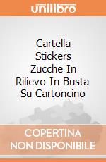 Cartella Stickers Zucche In Rilievo In Busta Su Cartoncino giochi