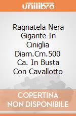 Ragnatela Nera Gigante In Ciniglia Diam.Cm.500 Ca. In Busta Con Cavallotto giochi